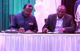 File image of Kalonzo Musyoka and Kimani Ichung'wah.